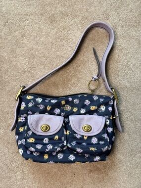 Coach turnlock bag nylon